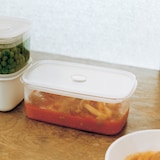 フタをしたまま電子レンジで使える　バルブ付き密閉保存容器　深型・中