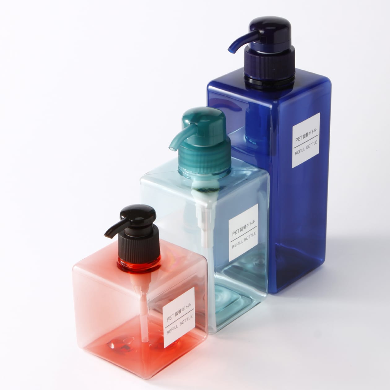PET詰替ボトル ライトブルー 400ml用 | 無印良品