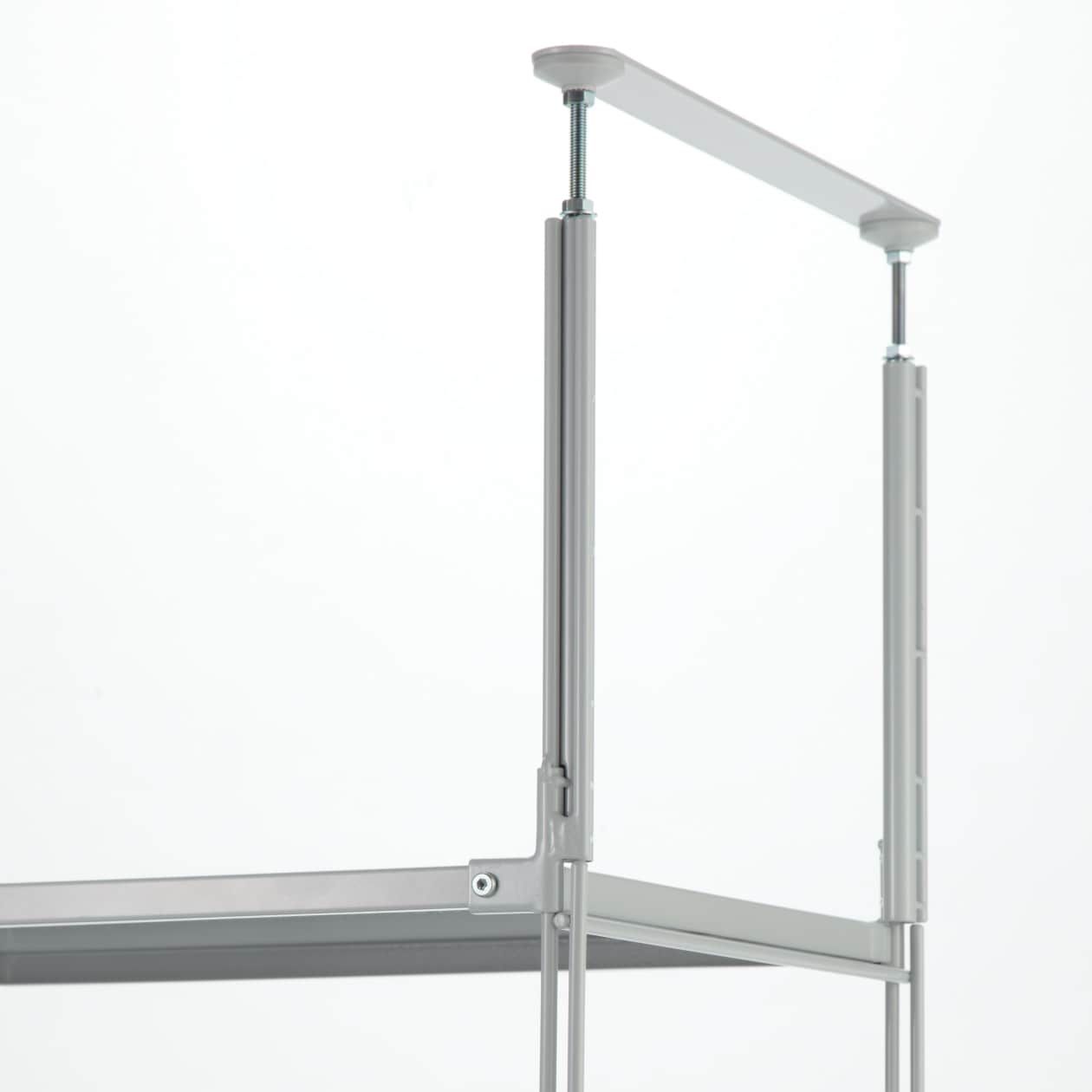 スチールユニットシェルフ用つっぱりパーツ・大・グレー