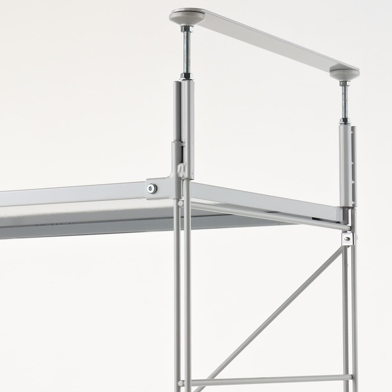 スチールユニットシェルフ用つっぱりパーツ・小・グレー | 無印良品