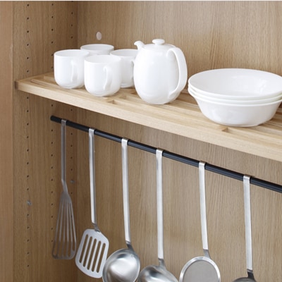 組み合わせて使える収納・スチールバー