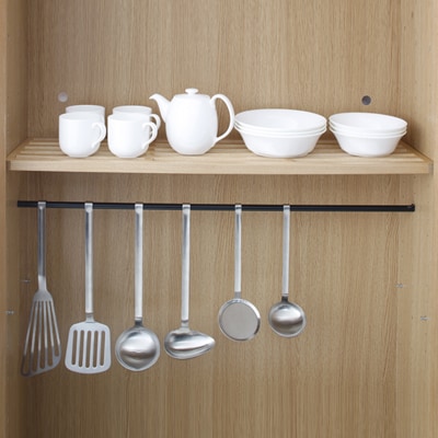 組み合わせて使える収納・スチールバー