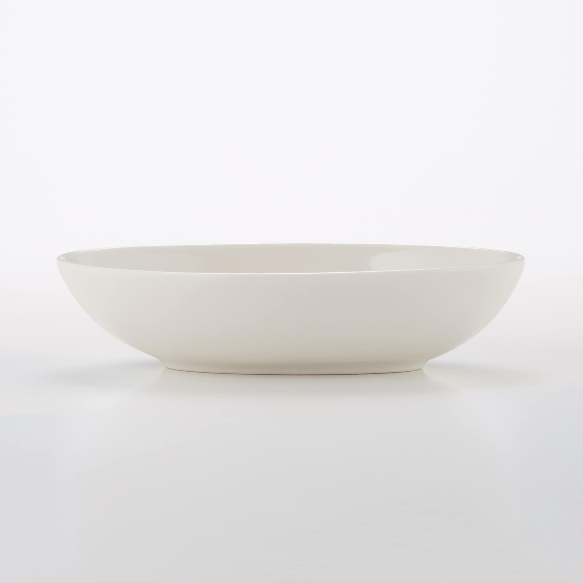 磁器ベージュ楕円皿・小