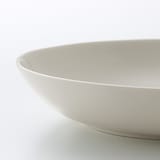 磁器ベージュ楕円皿・大