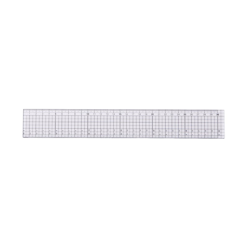 ｐｅｔカッティング定規 スベリ止め付 ３０ｃｍ 定規 メジャー 文房具 事務用品 通販 無印良品