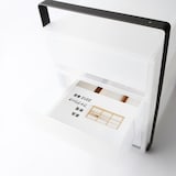 スチールパイプデスク用シェルフダークグレー