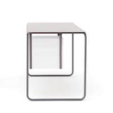 スチールパイプデスク用シェルフダークグレー