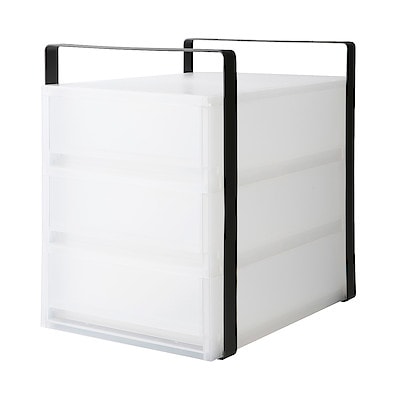 スチールパイプデスク用シェルフダークグレー