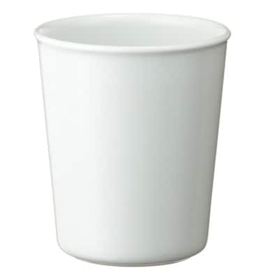 白磁コップ　約直径６．８×高さ８ｃｍ　約１８０ｍｌ