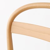 ブナ材曲げ木チェア・編座（籐）／ナチュラル