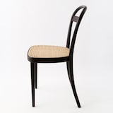 ブナ材曲げ木チェア・編座（籐）／ブラウン