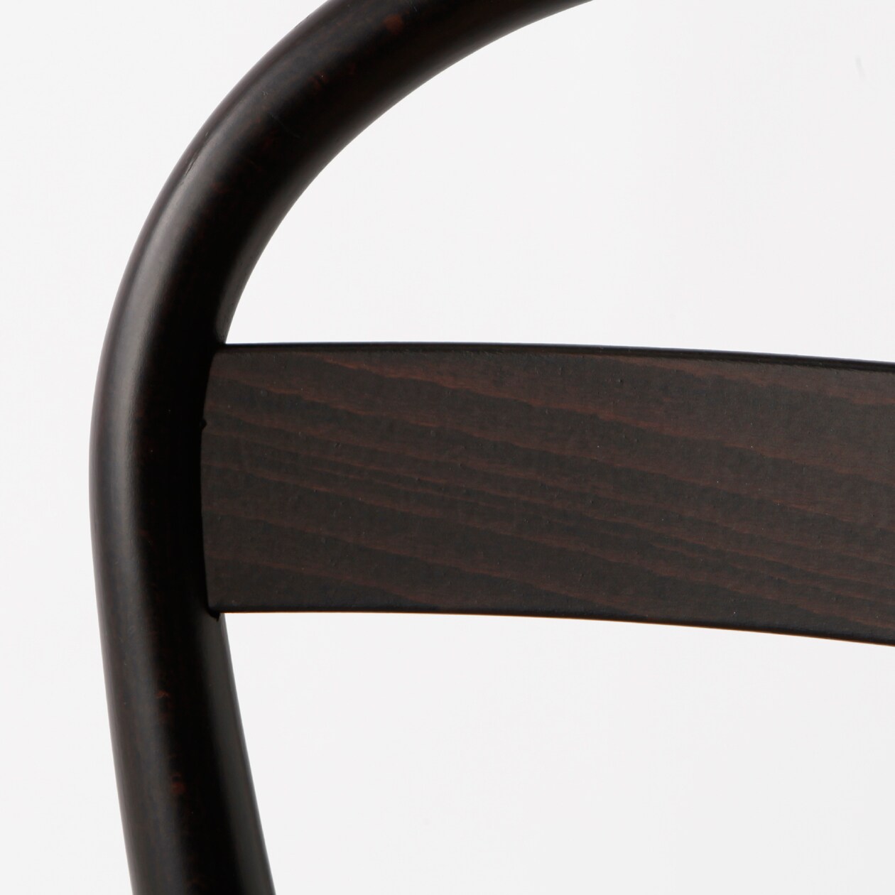 ブナ材曲げ木チェア・編座（籐）／ブラウン