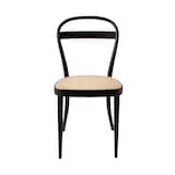 ブナ材曲げ木チェア・編座（籐）／ブラウン