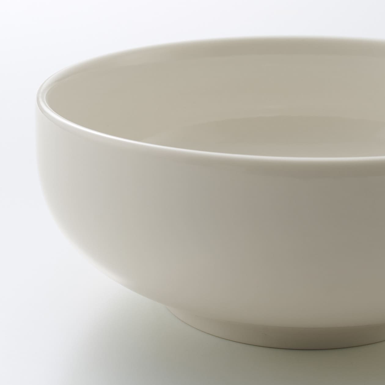 磁器ベージュボール・大 約直径１６．５×高さ７ｃｍ | 磁器ベージュ 食器 通販 | 無印良品