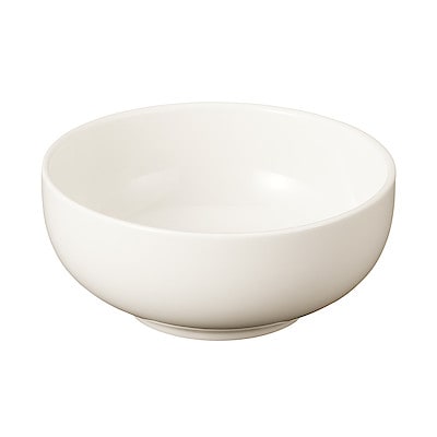 磁器ベージュボール・小　約直径１１．５×高さ５ｃｍ