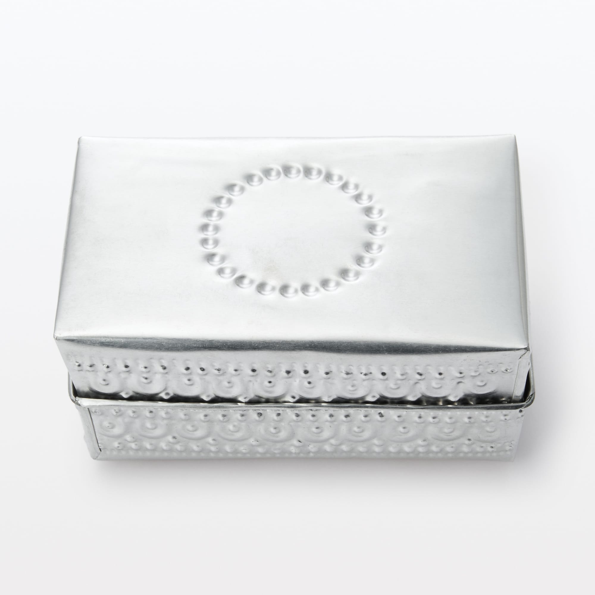 アルミの小箱　長方形