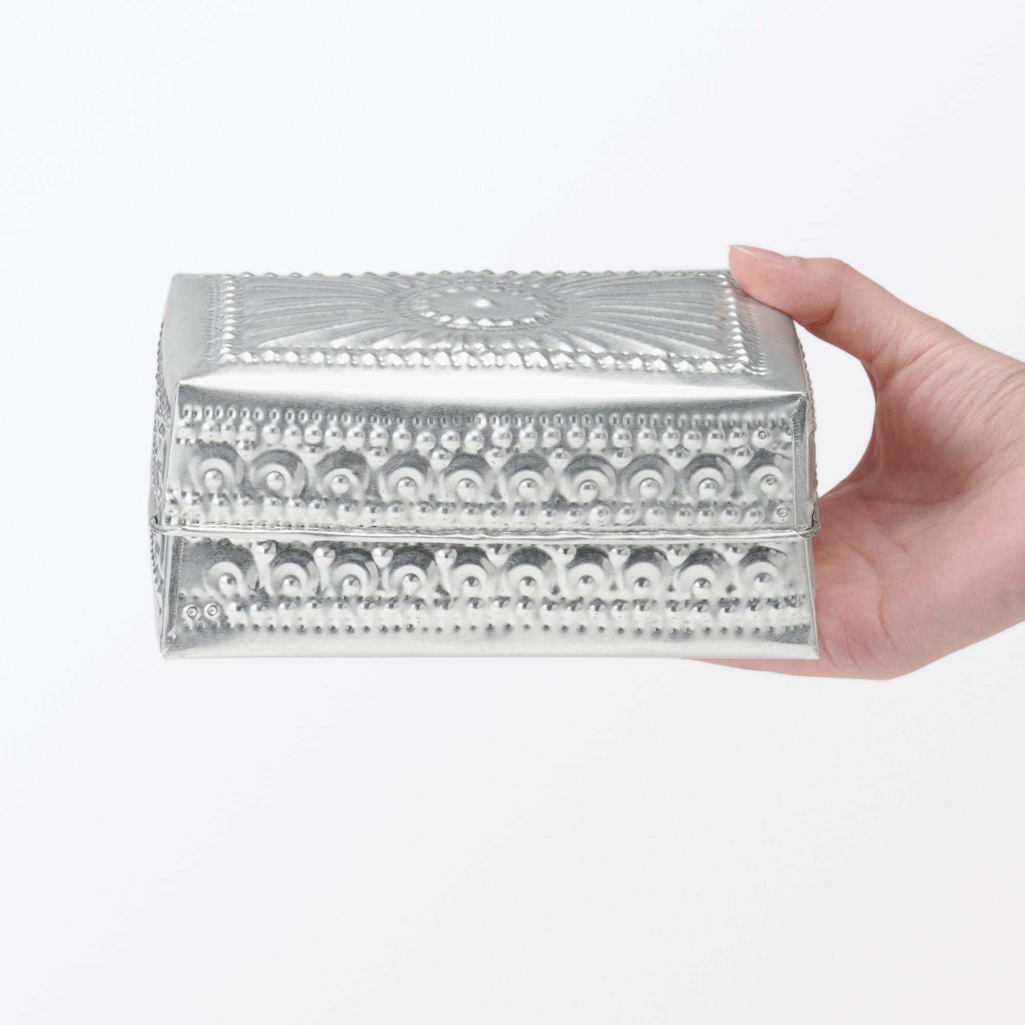 アルミの小箱　長方形