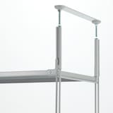 スチールユニットシェルフ用つっぱりパーツ・中・グレー