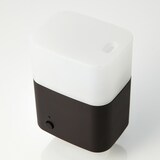 コンパクト超音波加湿器・ダークブラウン