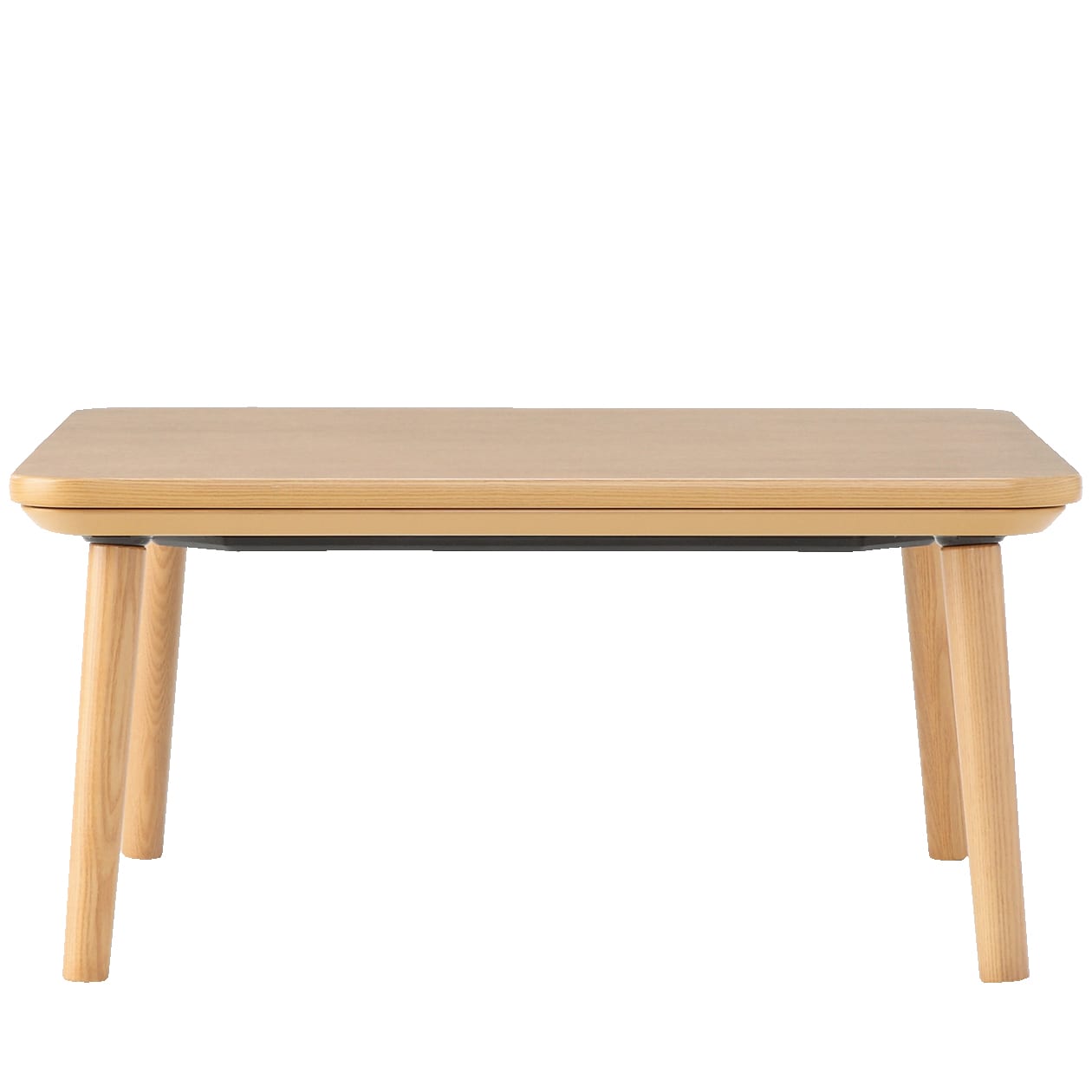 無印良品 こたつ 正方形 フラットヒーター　型番　MJ‐KSF840/N 正方形こたつ・本体・タモ材丸脚・フラットヒーター／ナチュラル