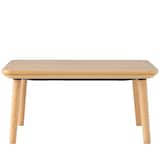 こたつ・正方形・本体・タモ材・フラットヒーター