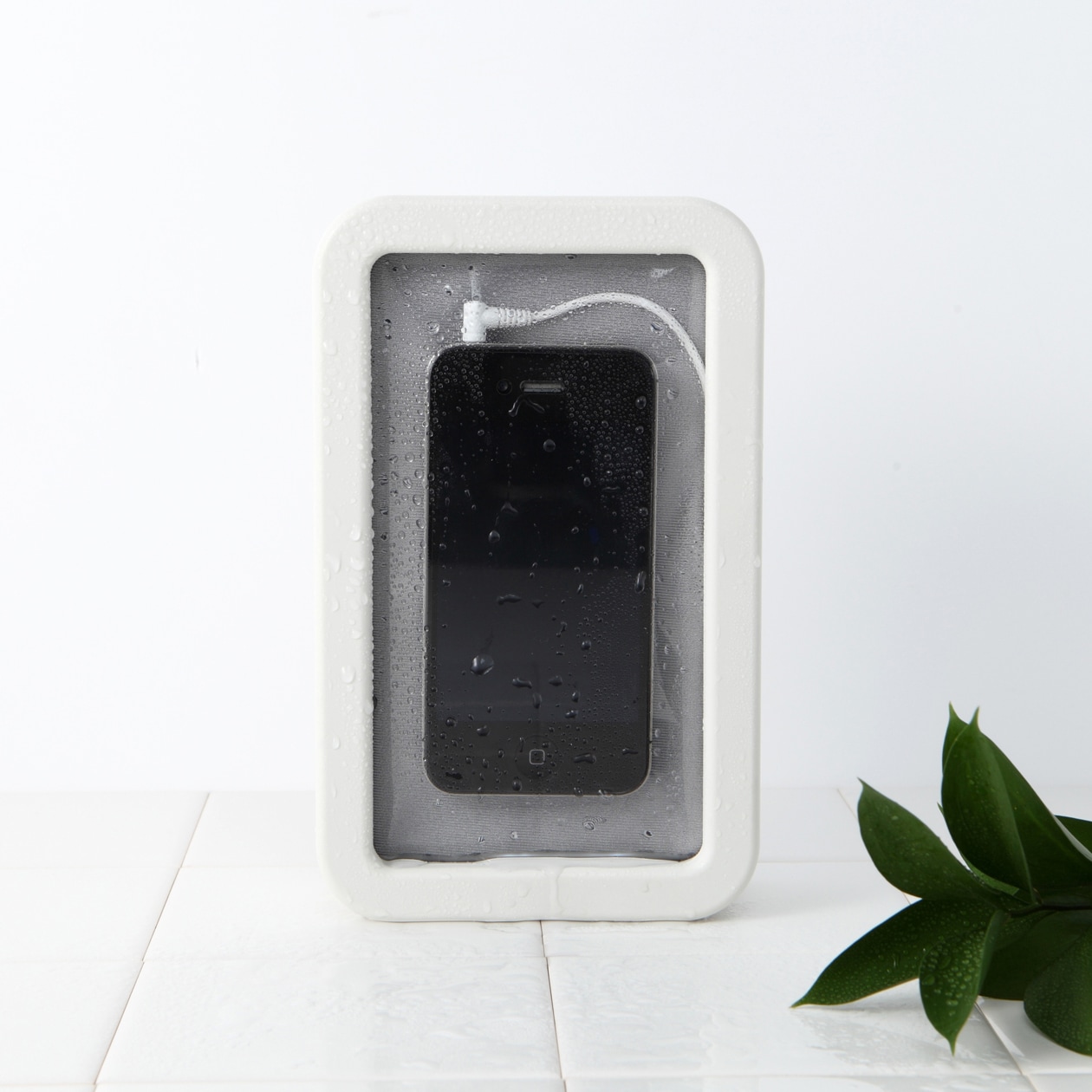 スマートフォン用防沫スピーカー