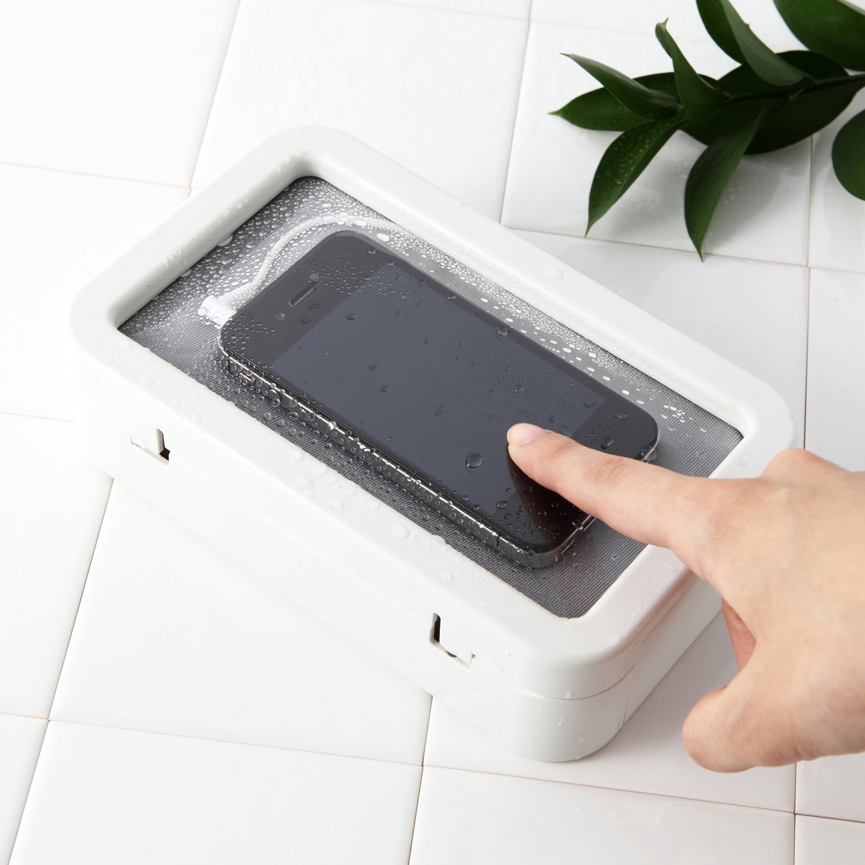 スマートフォン用防沫スピーカー