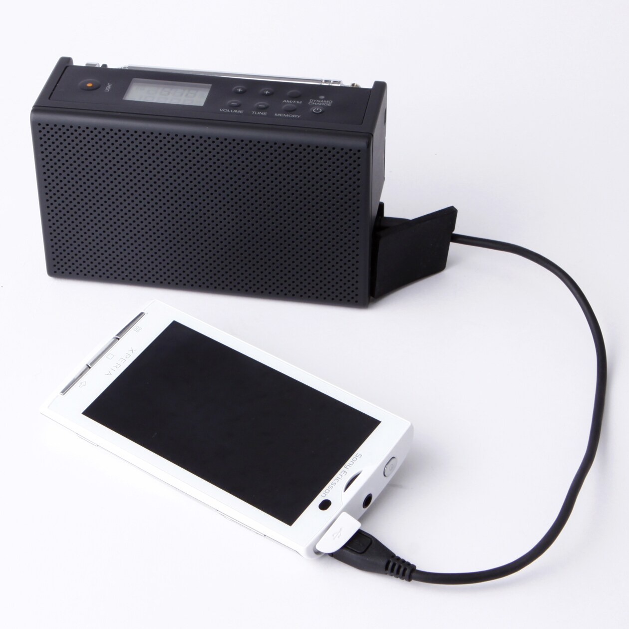 充電ラジオ（ＬＥＤライト・時計機能付）