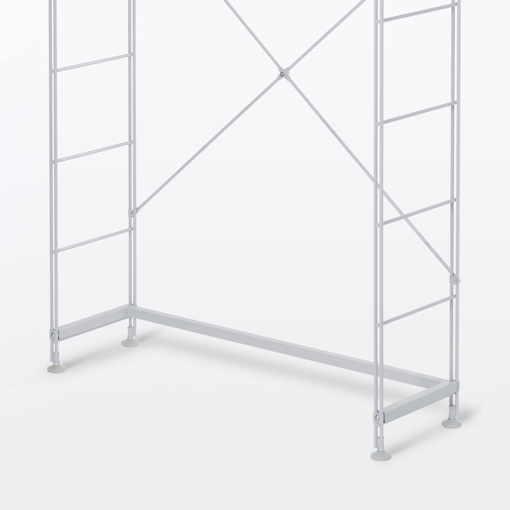 スチールユニットシェルフ用帆立補強パーツ・奥行２５ｃｍ用・グレー