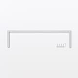 スチールユニットシェルフ用帆立補強パーツ・奥行２５ｃｍ用・グレー