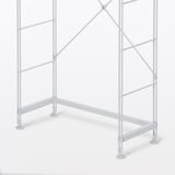 スチールユニットシェルフ用帆立補強パーツ・奥行２５ｃｍ用・グレー