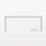 スチールユニットシェルフ用帆立補強パーツ・奥行２５ｃｍ用・グレー