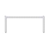 スチールユニットシェルフ用帆立補強パーツ・奥行２５ｃｍ用・グレー