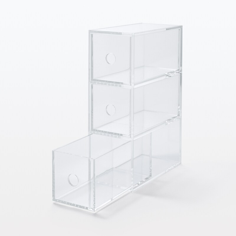 アクリル小物収納・3段 | 無印良品