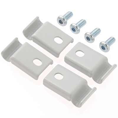 【パーツ】グレーＳＵＳスチール棚用コーナーフック１枚分