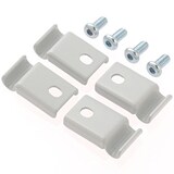 【パーツ】グレーＳＵＳスチール棚用コーナーフック１枚分