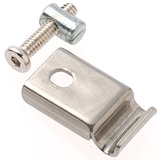 【パーツ】ステンレスユニットシェルフ／タモ材棚用コーナーフック・１個