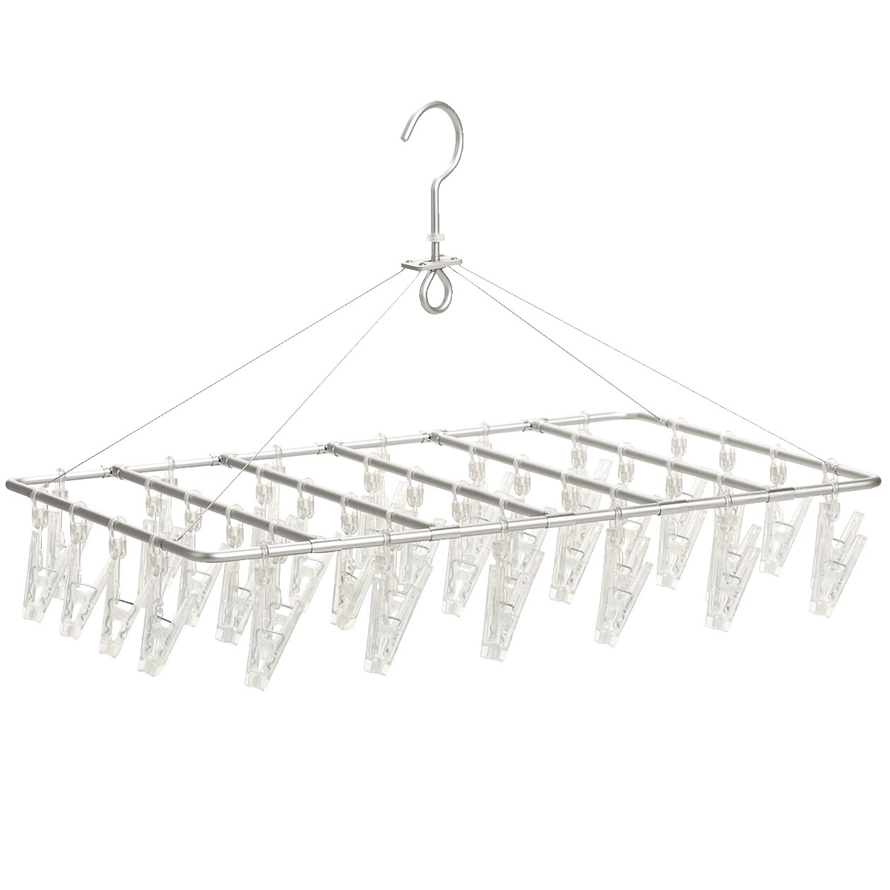 アルミ角型ハンガー　大　ポリカーボネートピンチ仕様