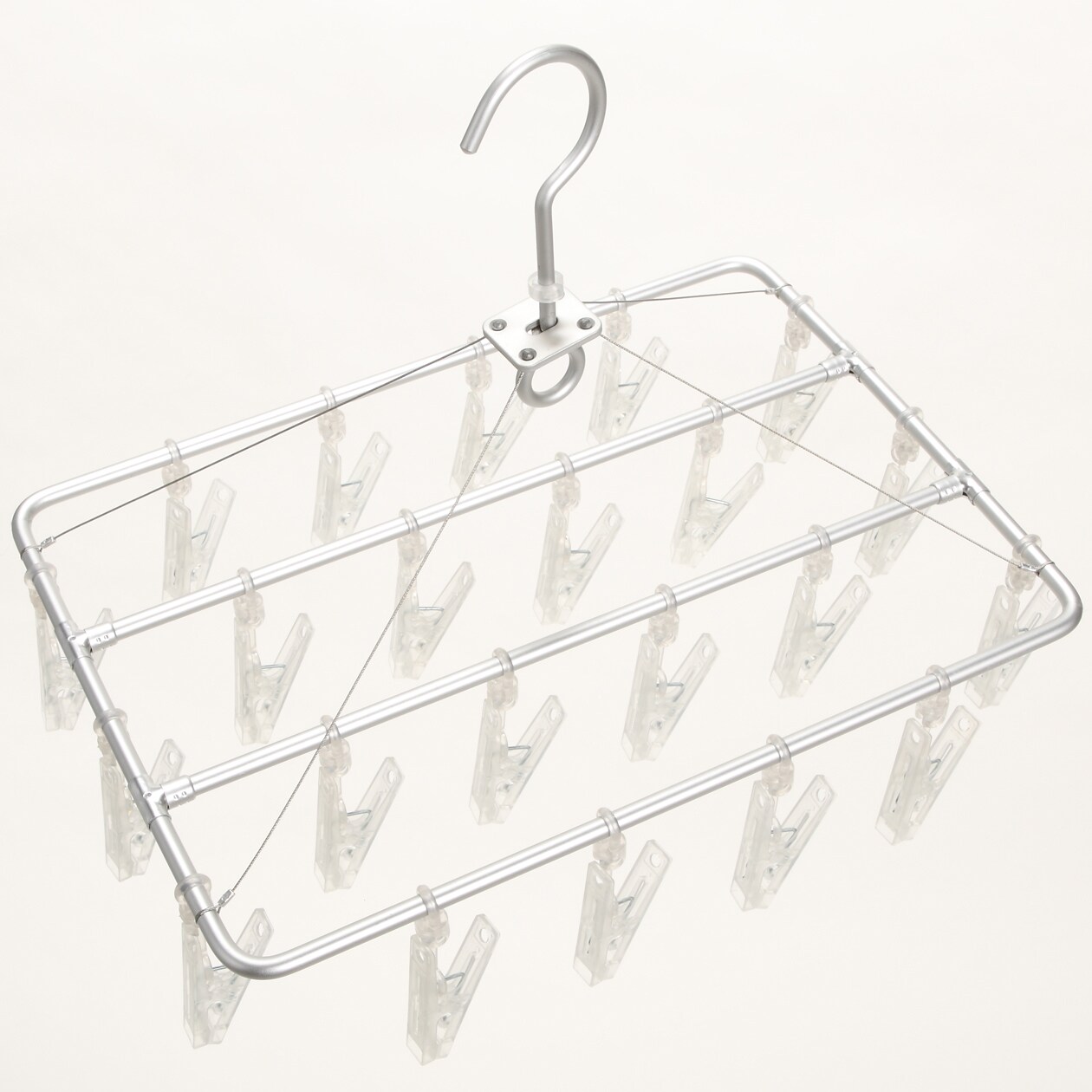 アルミ角型ハンガー　中　ポリカーボネートピンチ仕様