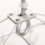 アルミ角型ハンガー　薄型　ポリカーボネートピンチ仕様