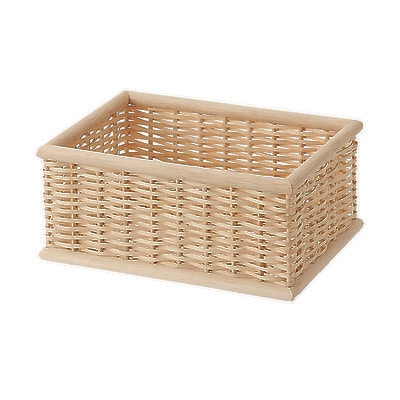 重なるブリ材長方形ボックス　約幅２６×奥１８．５×高さ１２ｃｍ