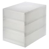 【まとめ買い】ＰＰケース・引出式・浅型３段