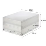 【まとめ買い】ＰＰケース・引出式・薄型２段