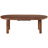 楕円こたつ・本体／ダークブラウン