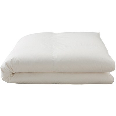 中国産ホワイトグース手選別羽毛掛ふとん・二層式・Ｋ（クイーンベッド対応）