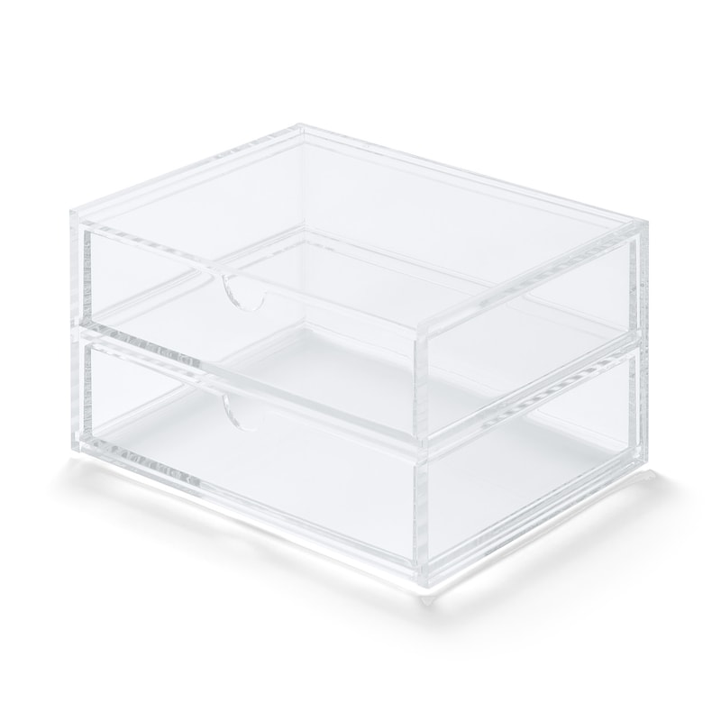 日本限定モデル】 無印良品アクセサリーケース2個 透明コスメボックス 中
