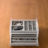 アクリルケース用・ベロア内箱仕切・縦・グレー