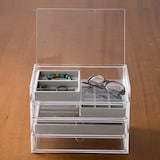 アクリルケース用・ベロア内箱仕切・縦・グレー