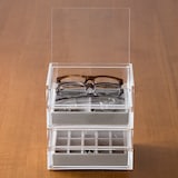 アクリルケース用・ベロア内箱仕切・縦・グレー