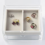 アクリルケース用・ベロア内箱仕切・縦・グレー